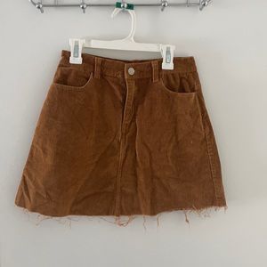 Camel corduroy skirt